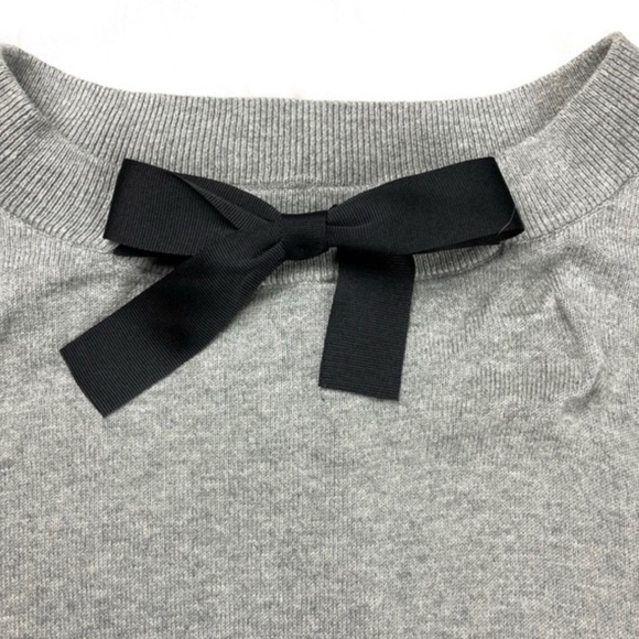 J. Crew Grey Bow Neck Pullover Sweater 2X Gray - Picture 3 of 10